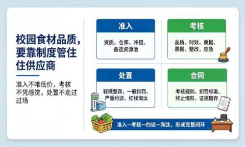 管好上游供应商：学校食材配送考核、约谈、淘汰机制实操